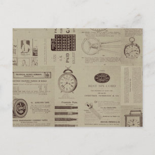 Carte Postale Pages de catalogue antique