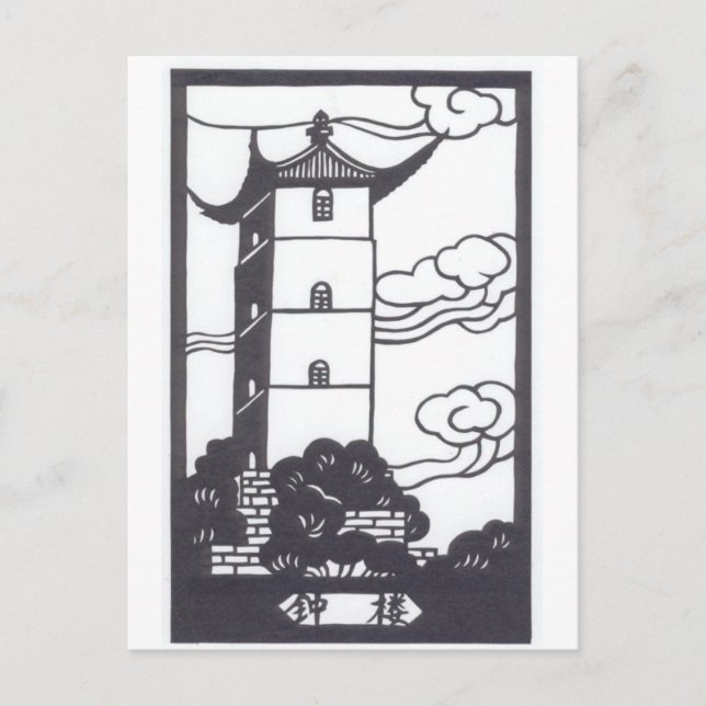Carte Postale Pagode chinoise (Devant)