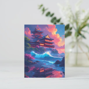 Carte Postale Pagode Dreamwave au bord de la mer