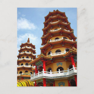 Carte Postale Pagode du Tigre et du Dragon à Kaohsiung