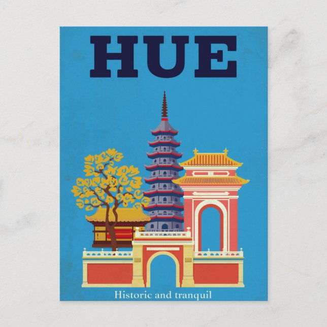 Carte Postale Pagode historique de Hue au Vietnam (Devant)