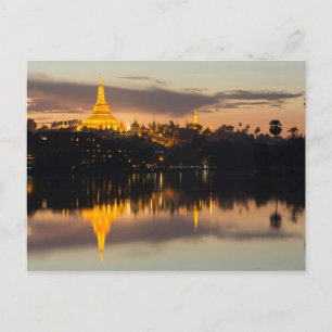 Carte Postale Pagode Shwedagon, Myanmar, Yangon