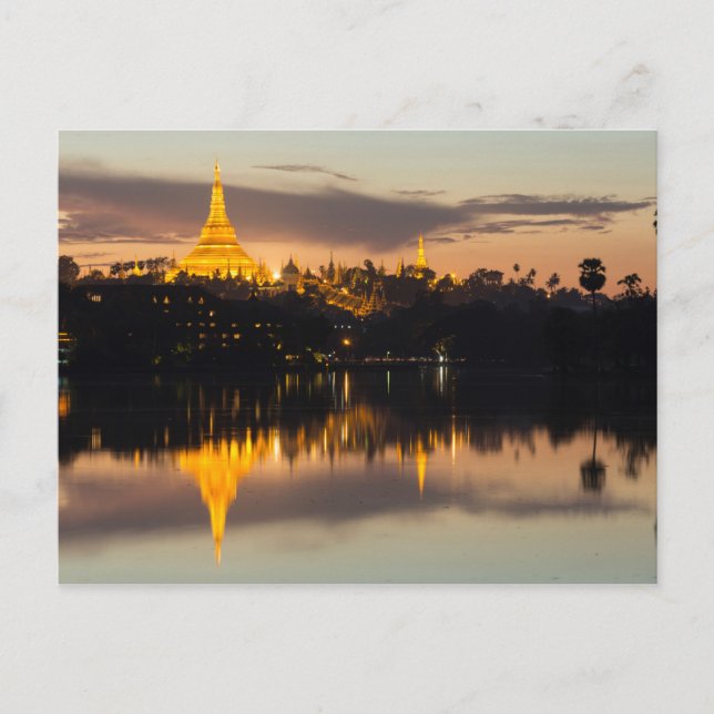 Carte Postale Pagode Shwedagon, Myanmar, Yangon (Devant)