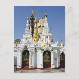 Carte Postale Pagode Shwedagon (Paya), grand site de temple qui