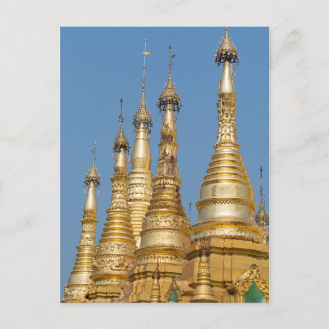 Carte Postale Pagode Shwedagon Spires (Devant)