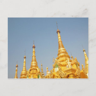 Carte Postale Pagode Shwedagon, Yangon, Myanmar