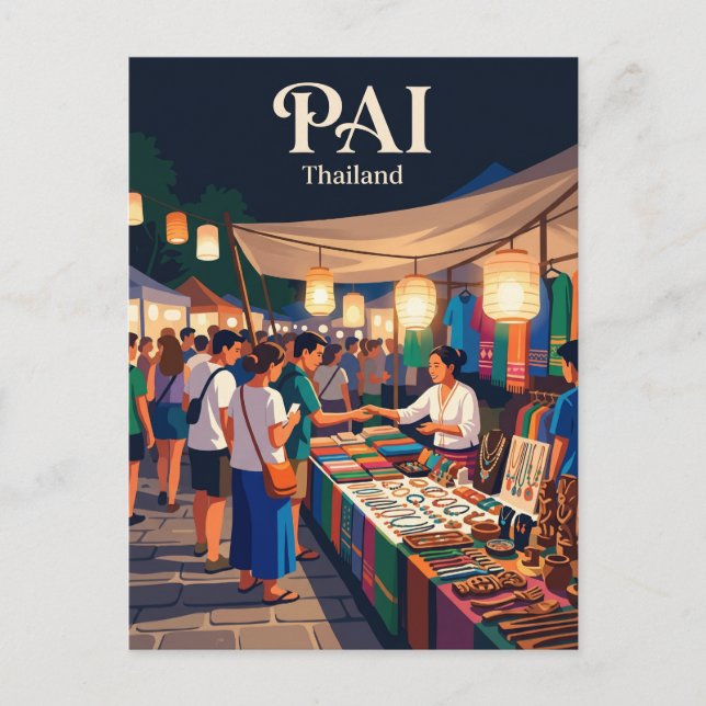 Carte Postale Pai Thaïlande (Devant)
