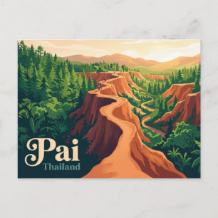 Carte Postale Pai Thaïlande