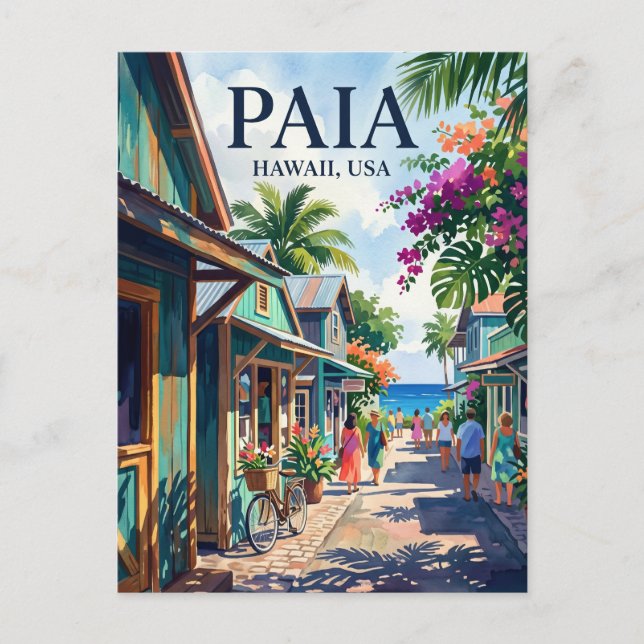 Carte Postale Paia États-Unis (Devant)