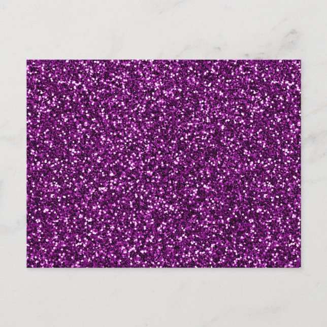 Carte Postale Paillette Violet de Minuit (Devant)