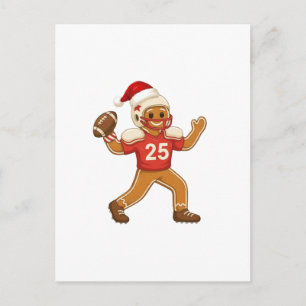 Carte Postale Pain d'épice Football Noël 2026 Fêtes Sport