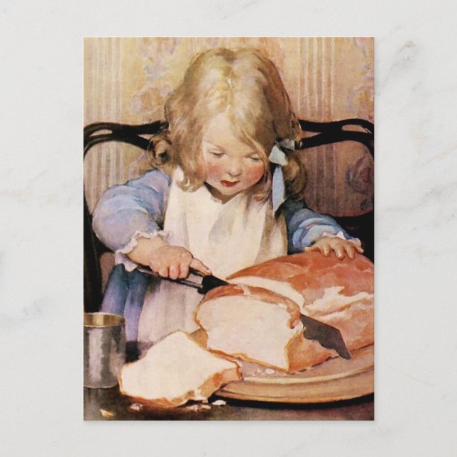 Carte Postale Pain frais par Jessie Willcox Smith (Devant)