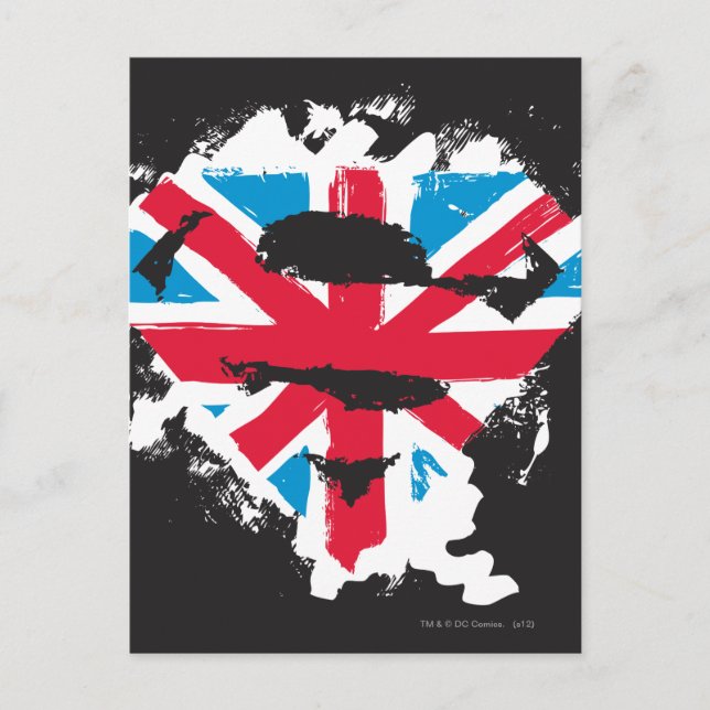 Carte Postale Paint Strokes British S-Shield (Devant)