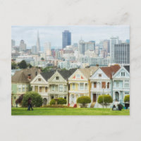 Painted Ladies, Victorian houses and skyline