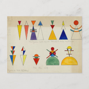 Carte Postale Painting Figurines by Wassily Kandinsky