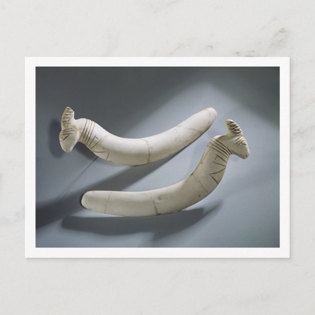 Carte Postale Paire de castagnettes, période thinite (hippopotam (Devant)