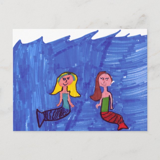Carte Postale Pairs de sirène (Devant)