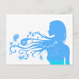 Carte Postale paisley d'été