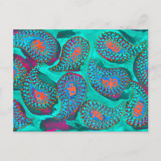 Carte Postale Paisley mola, mola paisley