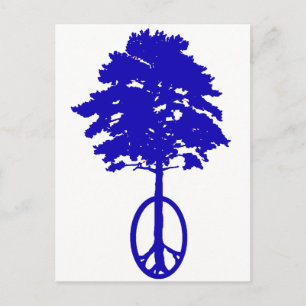 Carte Postale Paix bleue