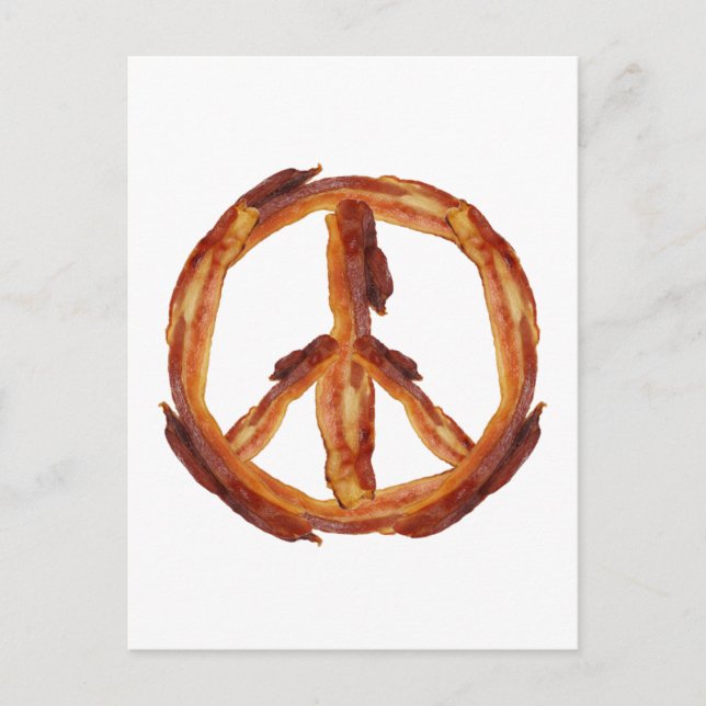 Carte Postale Paix De Bacon (Devant)