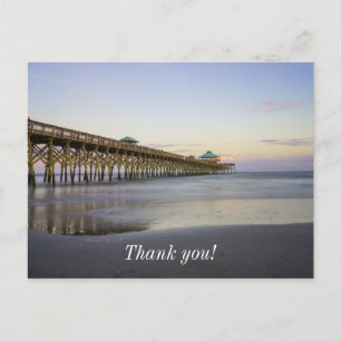 Carte Postale Paix du soir sur Folly Beach Merci