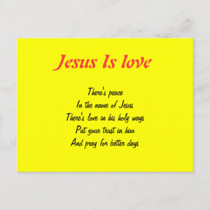 Carte postale Paix en Jésus