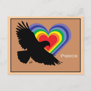 Carte Postale Paix et liberté pour tous