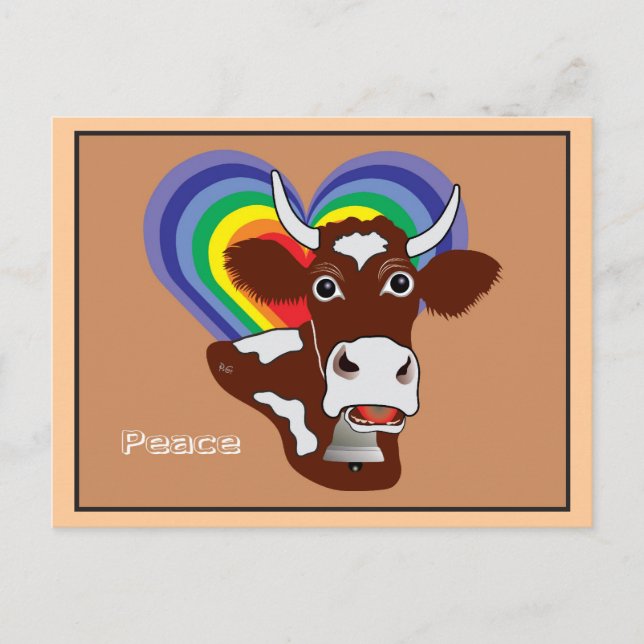 Carte Postale Paix et liberté pour tous (Devant)