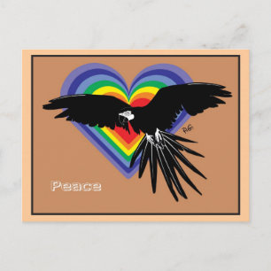 Carte Postale Paix et liberté pour tous