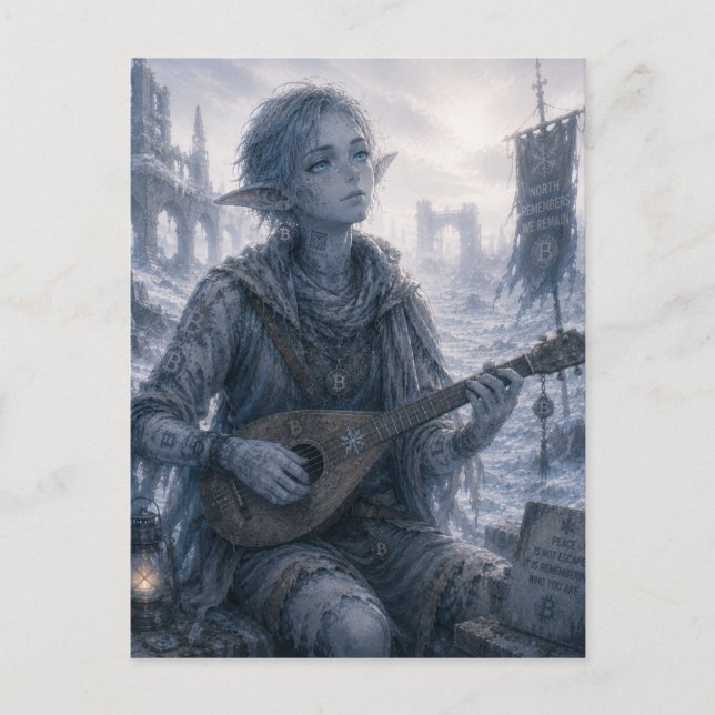 Carte Postale Paix / Minstrel / Ruines du Nord (Devant)