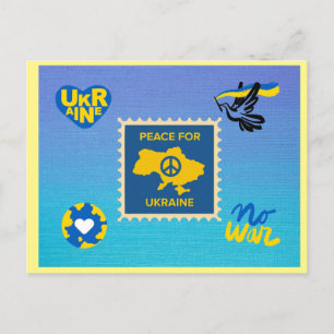 Carte postale Paix pour l'Ukraine