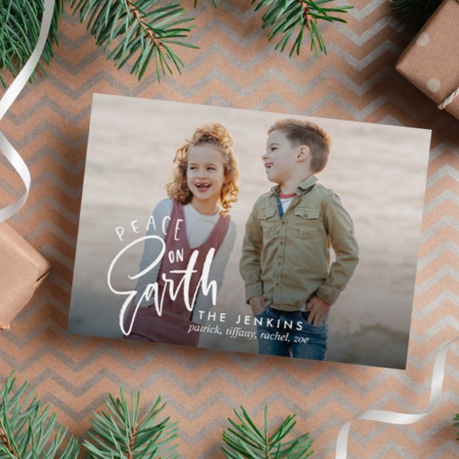 Carte Postale Paix sur terre | Noël (Créateur téléchargé)
