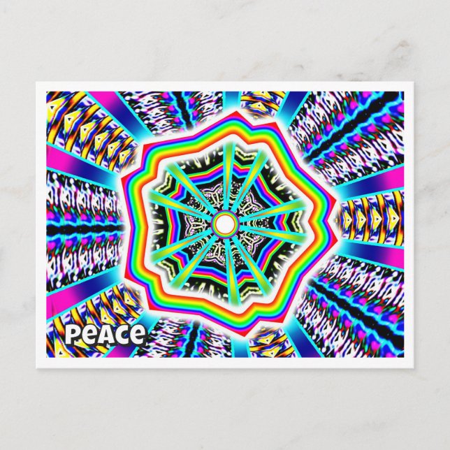Carte Postale Paix (vous pouvez changer le mot) (Devant)