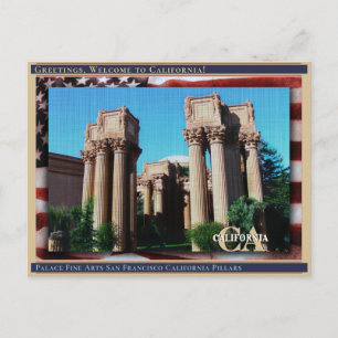 Carte Postale Palace Fine Arts San Francisco California Linen