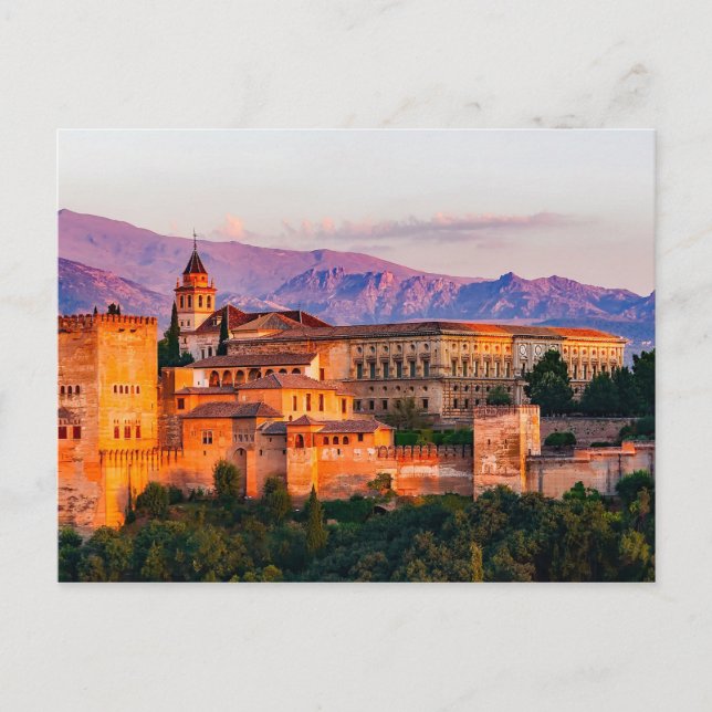 Carte Postale Palais dans les montagnes (Devant)