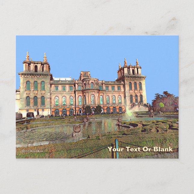 Carte Postale Palais de Blenheim (Devant)