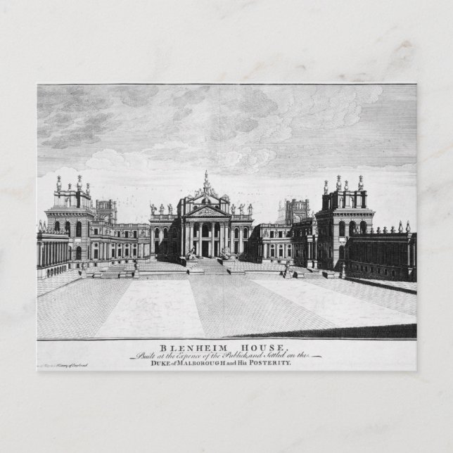 Carte Postale Palais de Blenheim (Devant)