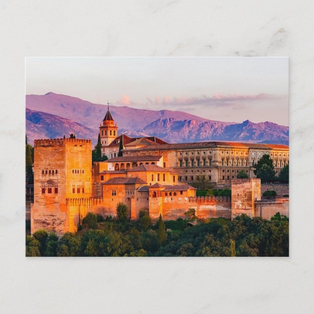 Carte Postale Palais de Charles Quint (Devant)