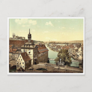 Carte Postale Palais de justice, Bamberg, Bavière, Allemagne vin
