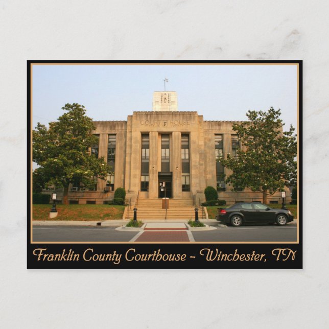 Carte Postale Palais de justice du comté de Franklin - Wincheste (Devant)