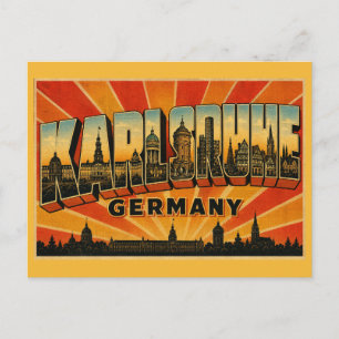 Carte Postale Palais de Karlsruhe Allemagne