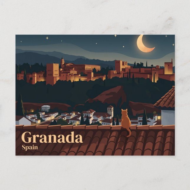 Carte Postale Palais de l'Alhambra Espagne (Devant)