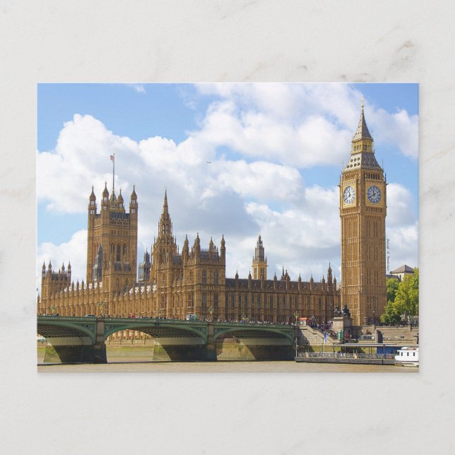 Carte Postale Palais de Westminster  (Devant)