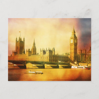 Carte Postale Palais de Westminster et pont avec Big Ben