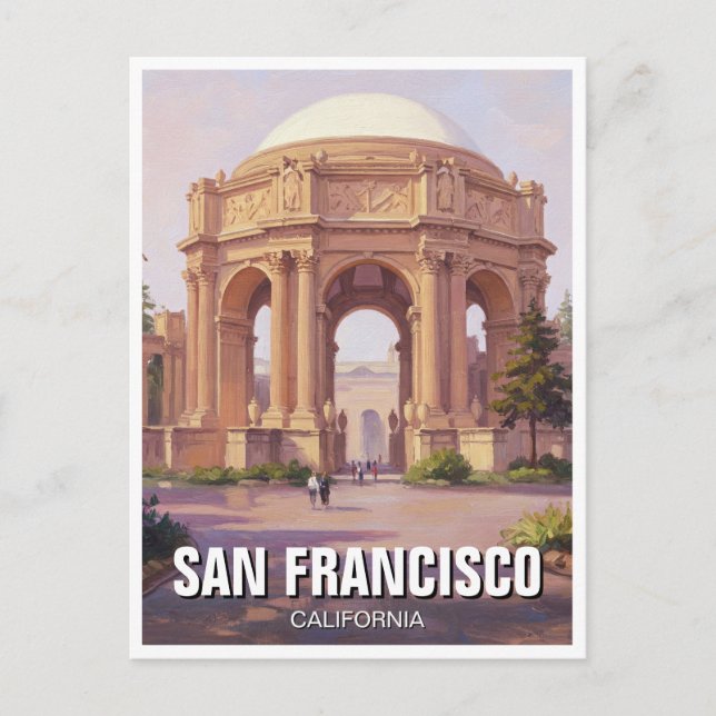 Carte Postale Palais des Beaux-Arts de San Francisco Californie (Devant)