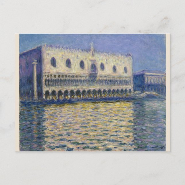 Carte Postale Palais des Doges (Le Palais Ducal) Claude Monet (Devant)