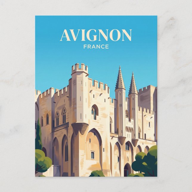 Carte Postale Palais des Papes France (Devant)