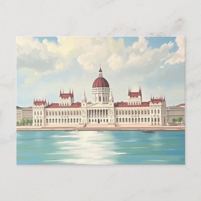 Carte Postale Palais du Parlement de Budapest Hongrie (Devant)