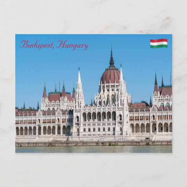 Carte Postale Palais du Parlement hongrois à Budapest (Devant)